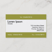 Mittelband v2 - Olivenöl 999933 Visitenkarte (Rückseite)