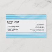 Mittelband - Wellpappe Blau Visitenkarte (Rückseite)