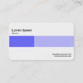 Mittelband - Zwei Töne - Blau Visitenkarte (Rückseite)