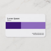 Mittelband - Zwei Töne - Lila Farbtöne Visitenkarte (Rückseite)