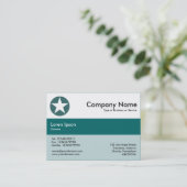 Mittelbandfarben - Aquamarin - Star Visitenkarte (Stehend Vorderseite)