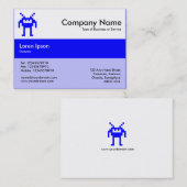 Mittelbandfarben - Blau - Nanobot Visitenkarte (Vorne/Hinten)