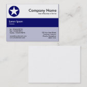 Mittelbandfarben - Blau - Star Visitenkarte (Vorne/Hinten)