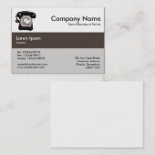 Mittelbandfarben - braun - Hotline Visitenkarte (Vorne/Hinten)