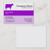 Mittelbandfarben - Lila - Kuh Visitenkarte (Vorne/Hinten)