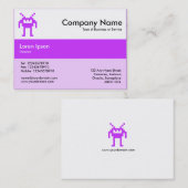 Mittelbandfarben - Lila - Nanobot Visitenkarte (Vorne/Hinten)