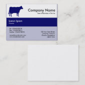 Mittelbandfarben - Marine - Kuh Visitenkarte (Vorne/Hinten)