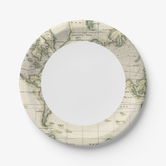 Mittelbarometer Pappteller (Vorderseite)