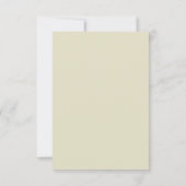 Mittelbeige Einfache Eleganmonogramm RSVP Karte (Rückseite)