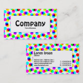 Mittelbeschriftung - Farbhalftonmuster Visitenkarte (Vorne/Hinten)