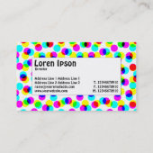 Mittelbeschriftung - Farbhalftonmuster Visitenkarte (Rückseite)