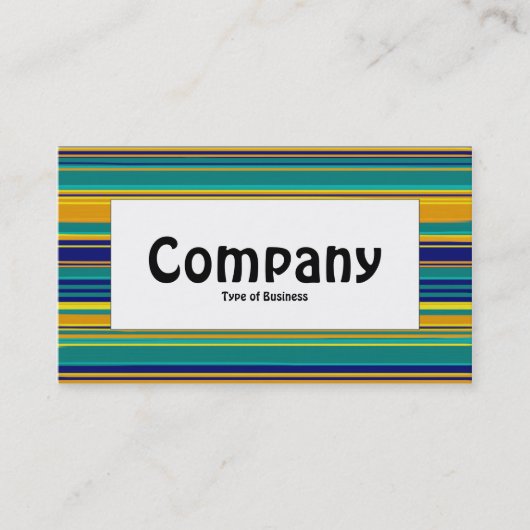 Mittelbeschriftung - Farbstreifen Visitenkarte (Vorderseite)