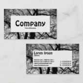 Mittelbeschriftung - Hochkontrast Visitenkarte (Vorne/Hinten)