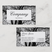 Mittelbeschriftung - Hochkontrast Visitenkarte (Vorne/Hinten)