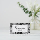 Mittelbeschriftung - Hochkontrast Visitenkarte (Stehend Vorderseite)