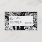 Mittelbeschriftung - Hochkontrast Visitenkarte (Rückseite)