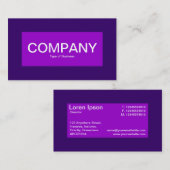 Mittelbeschriftung - Lila Farbtöne Visitenkarte (Vorne/Hinten)