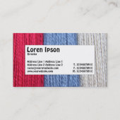 Mittelbeschriftung Visitenkarte (Rückseite)