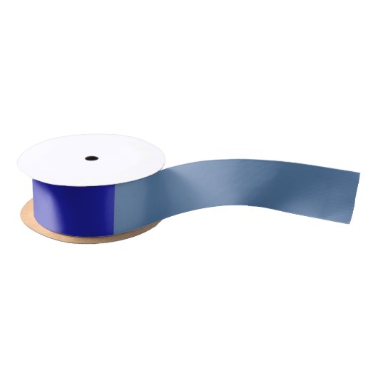 Mittelblau - stark blau - grau-blau satinband (Spule)