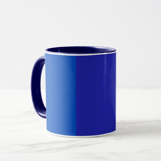 Mittelblau - stark blau - grau-blau tasse (Vorderseite Links)
