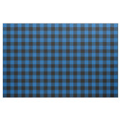Mittelblau und schwarz Buffalo Kariert Stoff (Fat Quarter (45,7 x 55,9 cm))