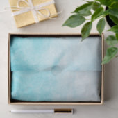 Mittelblaue Wasserfarbe Seidenpapier (Geschenk)