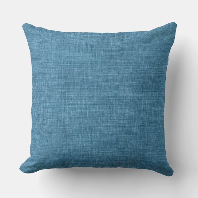 Mittelblaue Zierkissen (Vorderseite)