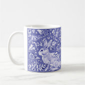 Mittelblauer Kaninchen Bird Florasiatische Art Dec Kaffeetasse (Links)