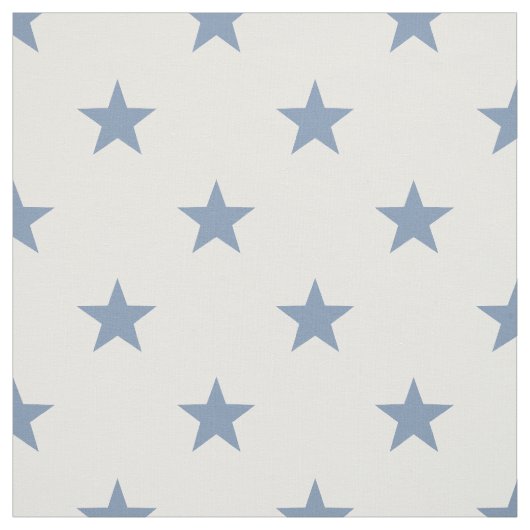 Mittelblauer Sterne (groß) Stoff (Muster)