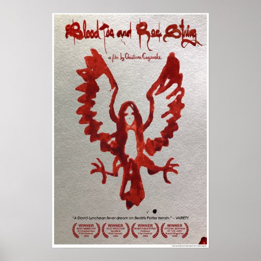 Mittelbluttester und Offizielles rotes Streichpost Poster (Vorne)