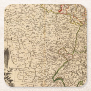 Mitteldeutschland 3 rechteckiger pappuntersetzer