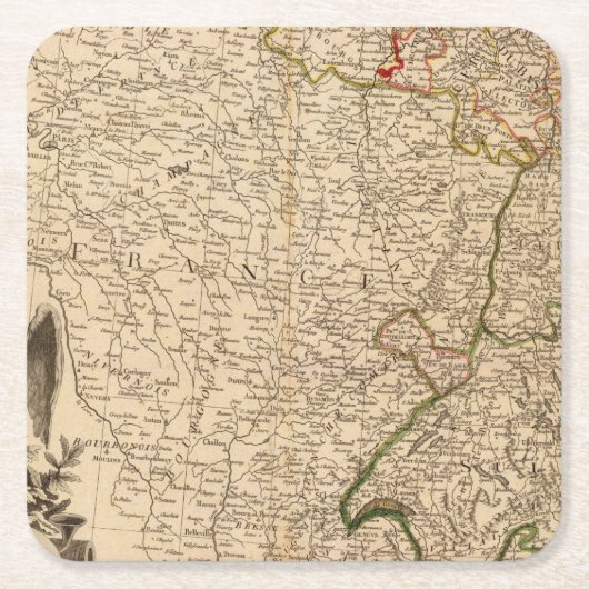 Mitteldeutschland 3 rechteckiger pappuntersetzer (Vorderseite)