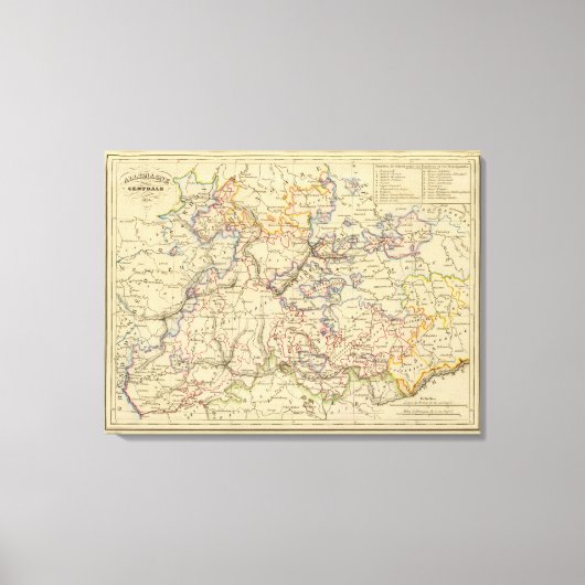 Mitteldeutschland Leinwanddruck (Vorderseite)