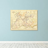 Mitteldeutschland Leinwanddruck (Insitu (Holzboden))