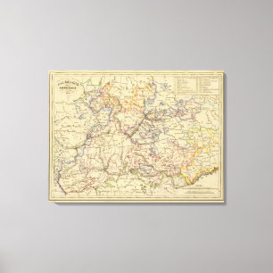 Mitteldeutschland Leinwanddruck