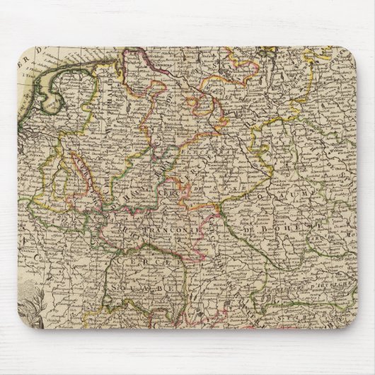 Mitteldeutschland und Österreich Mousepad (Vorne)