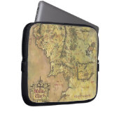 Mittelerde-Karte Laptopschutzhülle (Vorne Rechts)