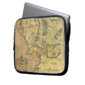 Mittelerde-Karte Laptopschutzhülle (Vorderseite Links)