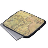 Mittelerde-Karte Laptopschutzhülle (Vorne Knopf)