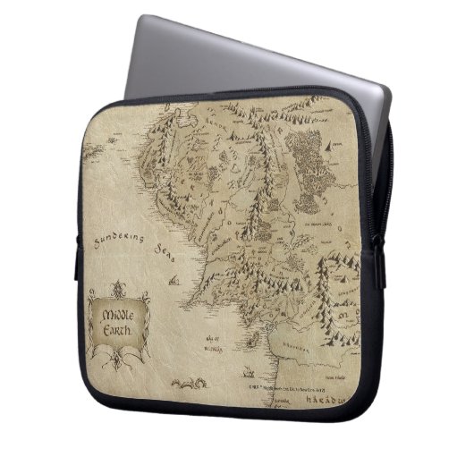 MITTELERDE™ LAPTOPSCHUTZHÜLLE (Vorderseite Links)