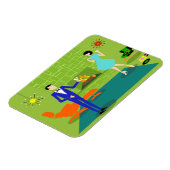 Mitteles Jahrhundert Modernes, flexibles Paar Magn Magnet (Linke Seite)