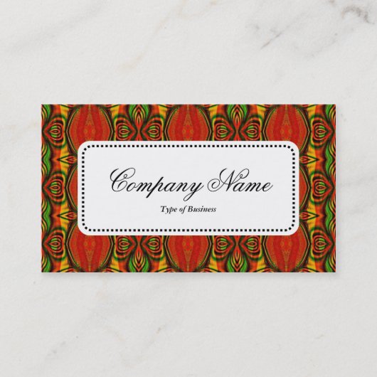 Mitteletikett v5 - Abstrakt geometrisch Visitenkarte (Vorderseite)