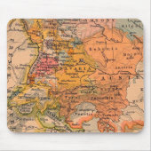 Mitteleuropa - Antiquitätenkarte Mousepad (Vorne)