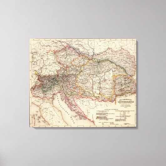 Mitteleuropa Leinwanddruck (Vorderseite)