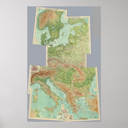 Mitteleuropa Poster (Vorne)