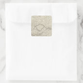 Mitteleuropa Quadratischer Aufkleber (Tasche)