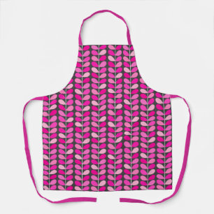 Mitteleuropäische dänische Blätter, Fuchsia Rosa u Schürze