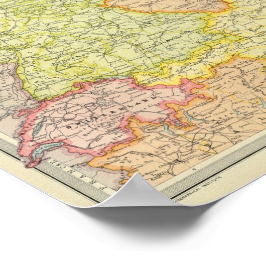 Mitteleuropäische Staaten Poster (Ecke)