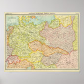 Mitteleuropäische Staaten Poster (Vorne)