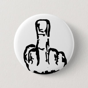 Mittelfinger Button